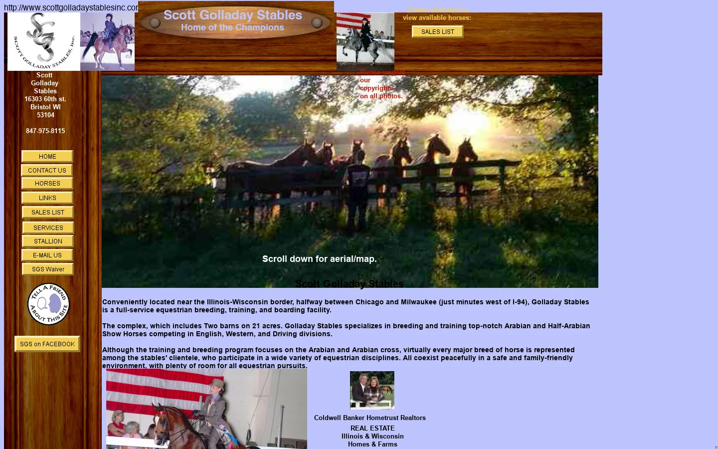 ScottGolladayStablesinc.com 首页截图