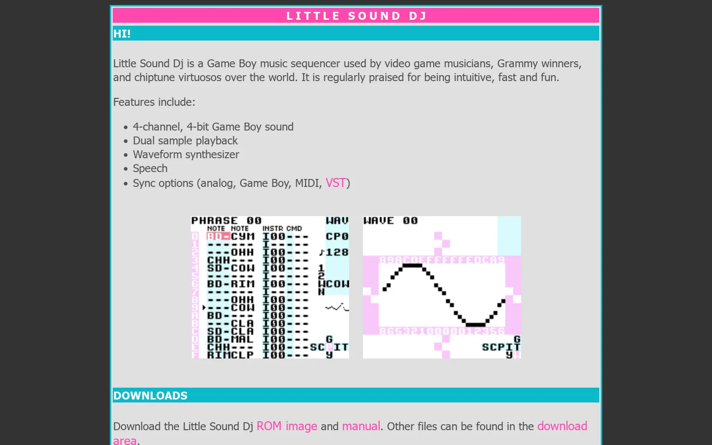Little Sound Dj 首页截图