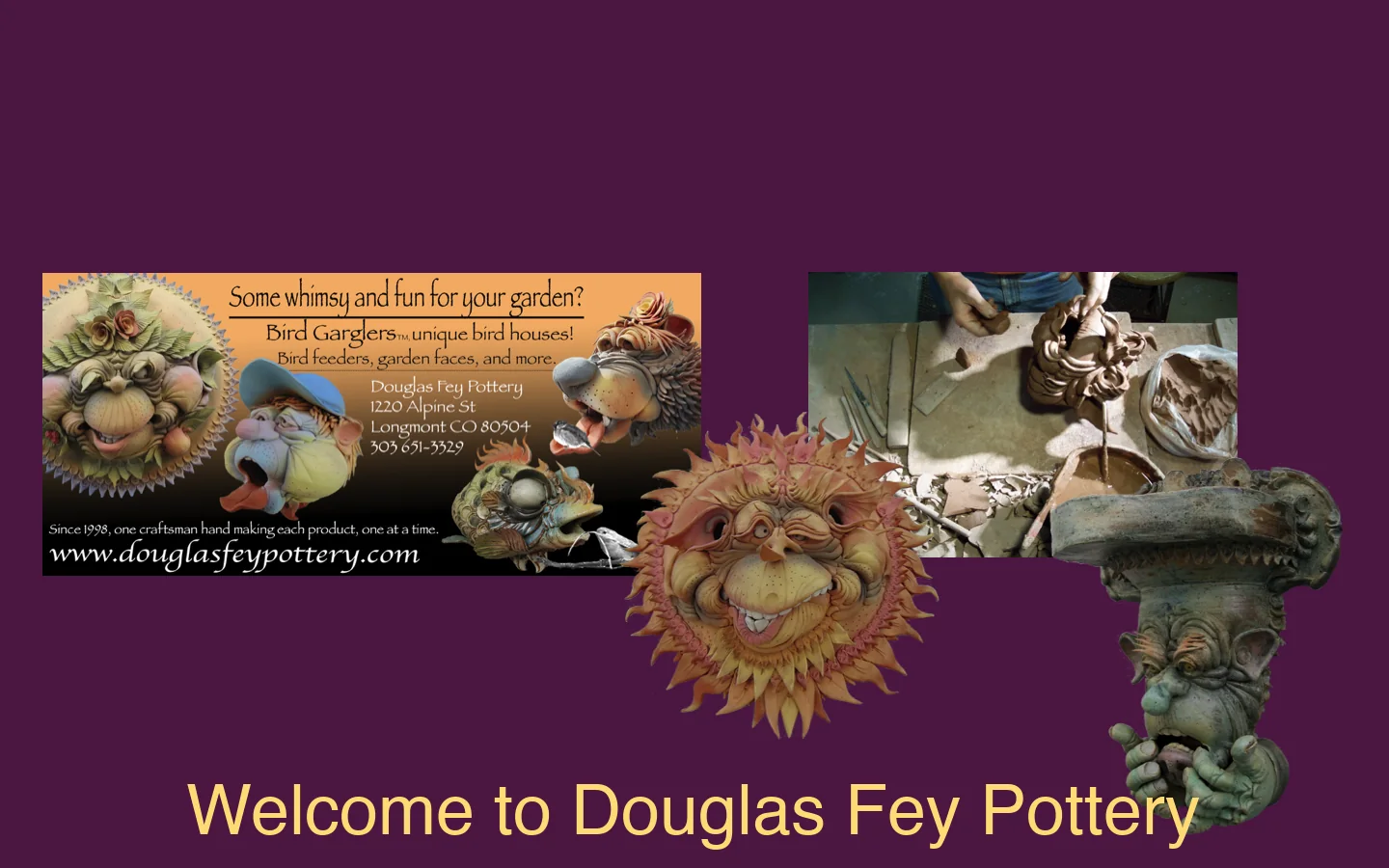 Douglas Fey Pottery 首页截图