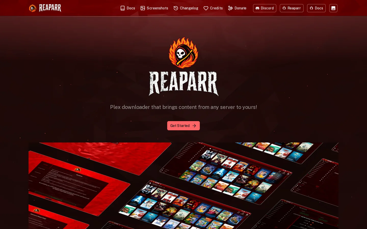 Reaparr 首页截图