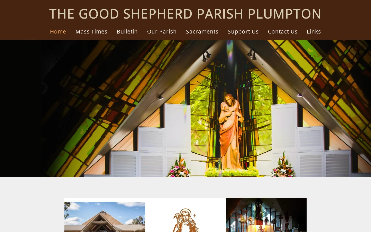 The Good Shepherd Parish Plumpton 首页截图