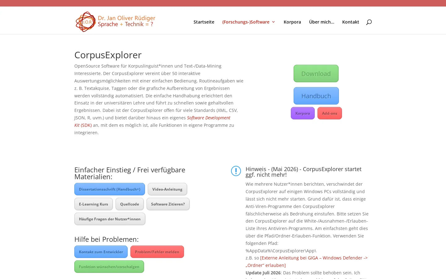 Jan Oliver Rüdiger notesjor.de ML, DL and Data Science - with a focus on text-/data-mining. ↗ 首页截图