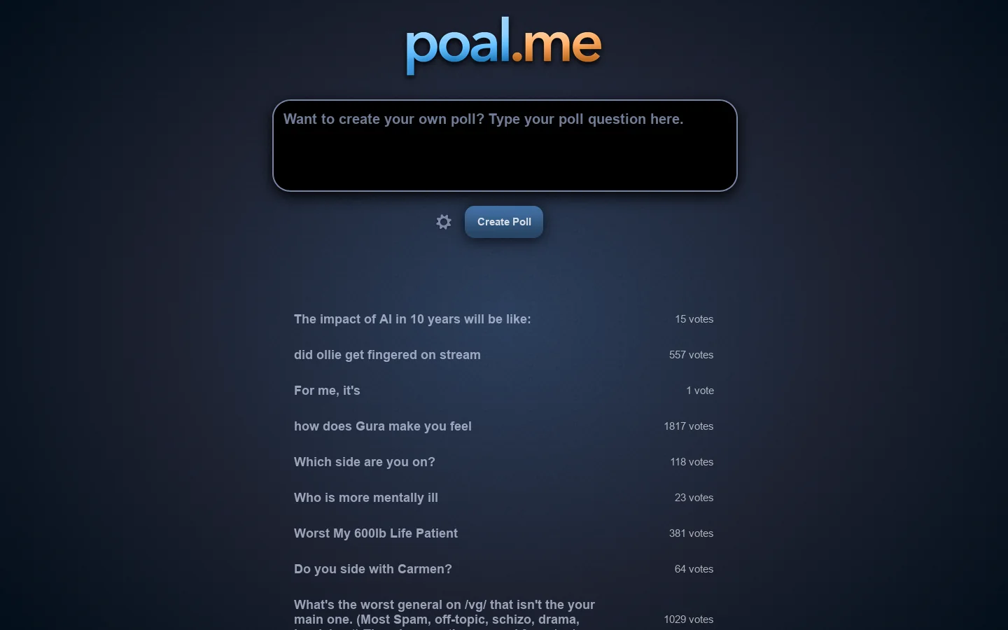 poal.me 首页截图