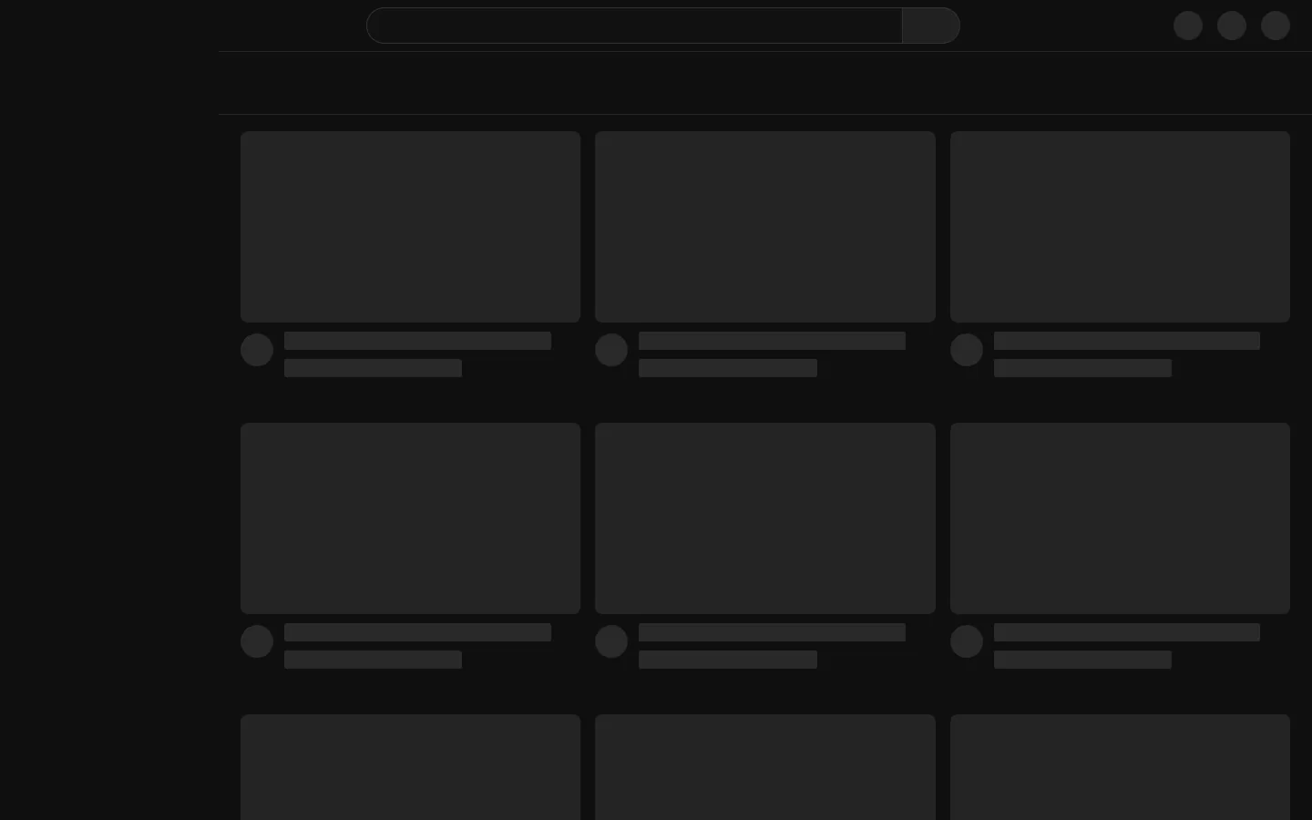 YouTube 首页截图