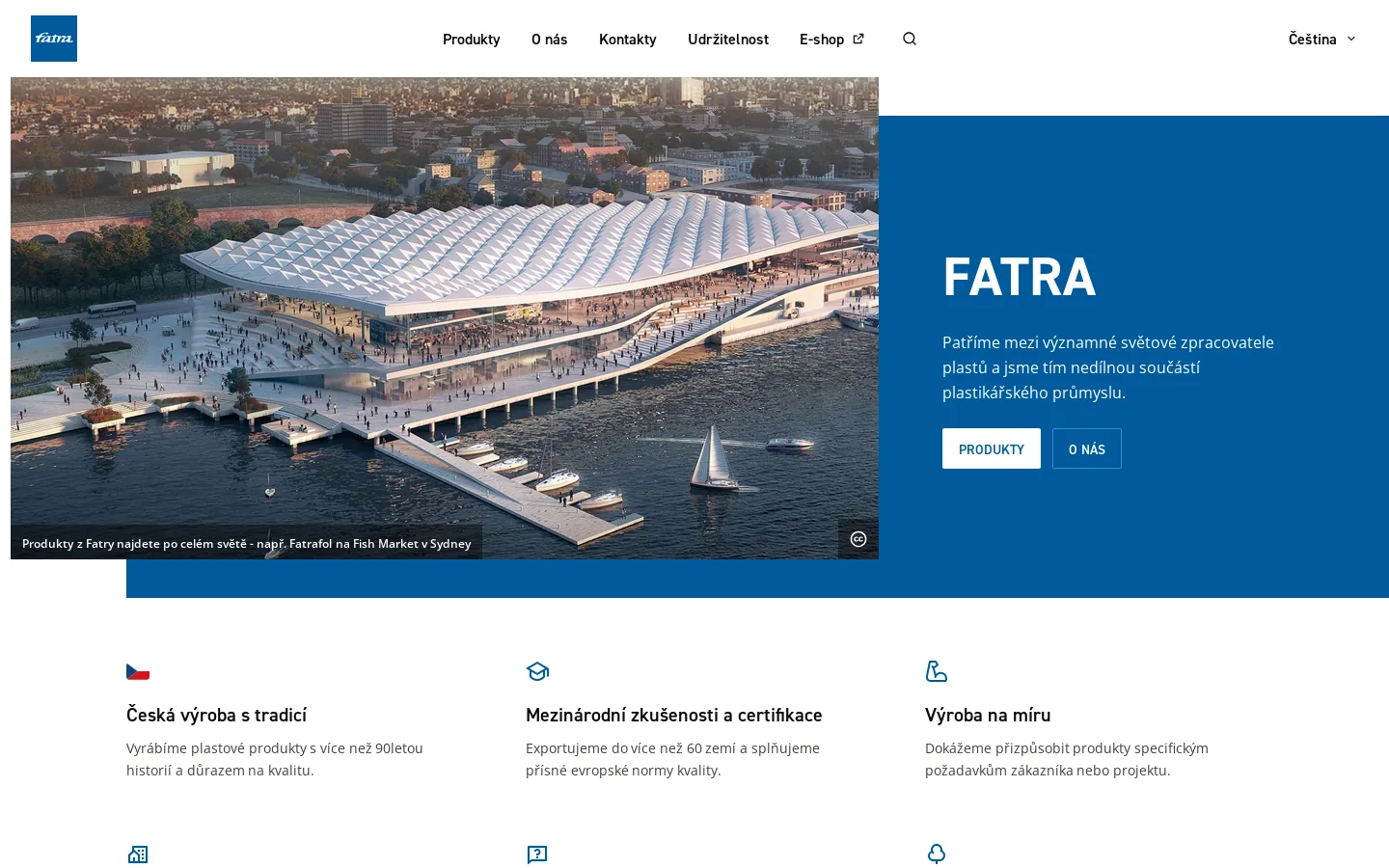 Fatra 首页截图