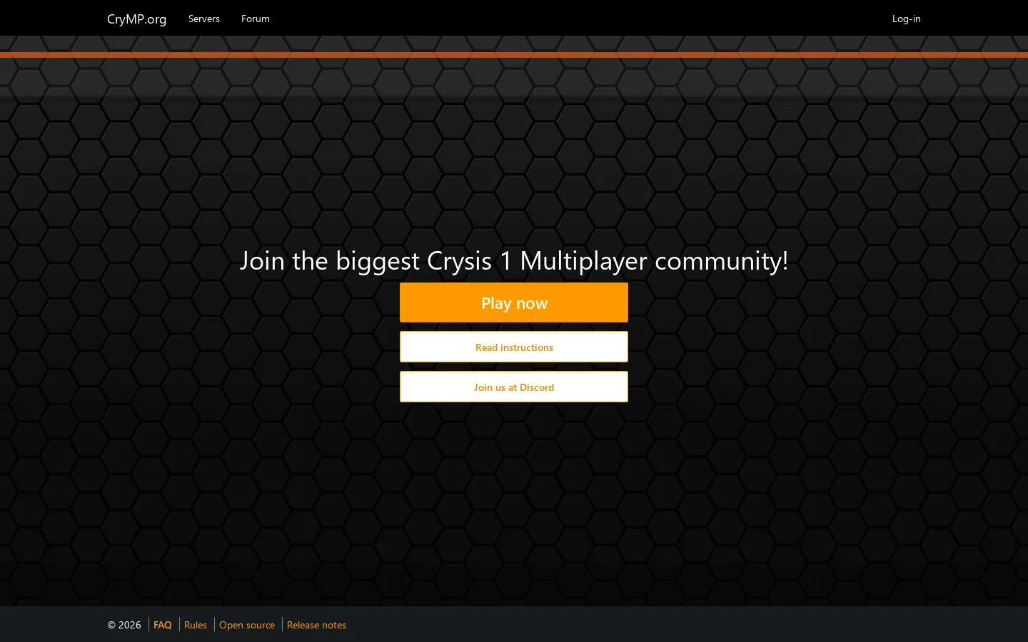 Crysis 1 multiplayer network 首页截图