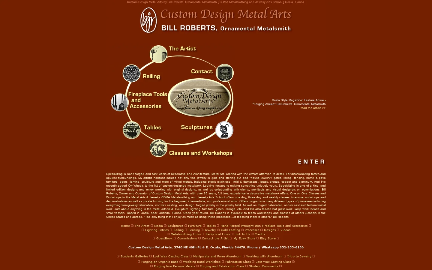 Custom Design Metal Arts Studio 首页截图