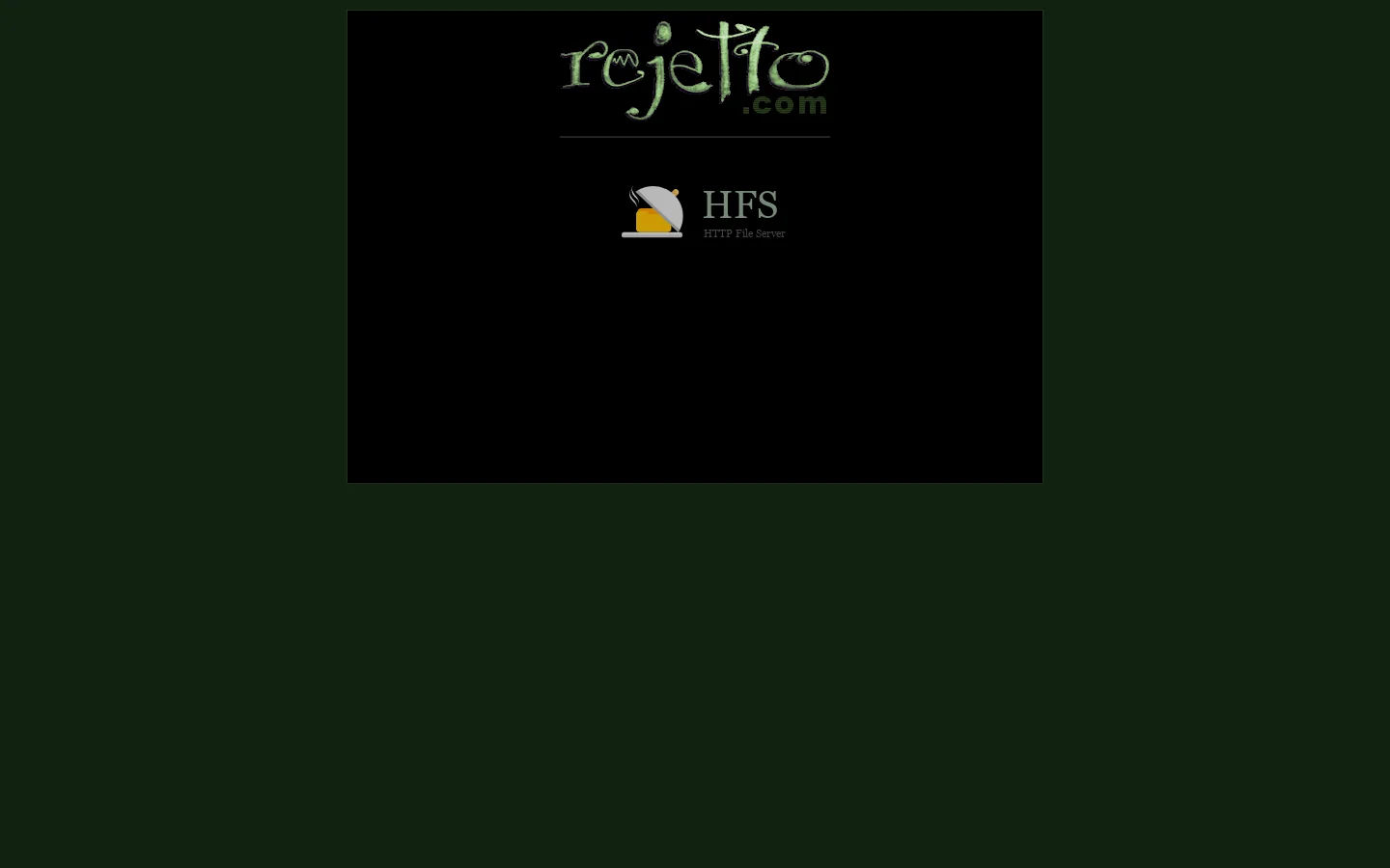 rejetto.com 首页截图