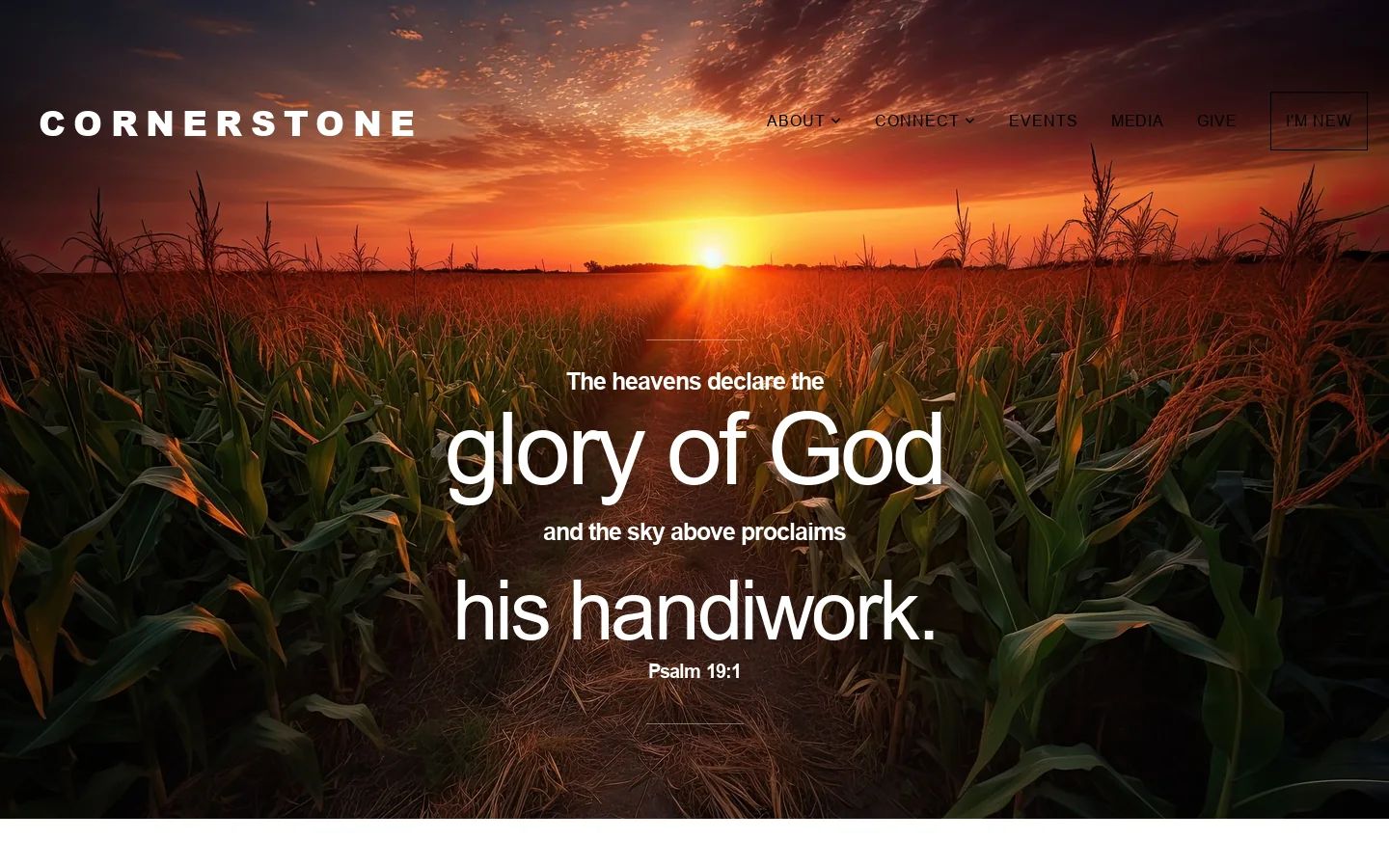 Cornerstone Fellowship - IA - Home 首页截图