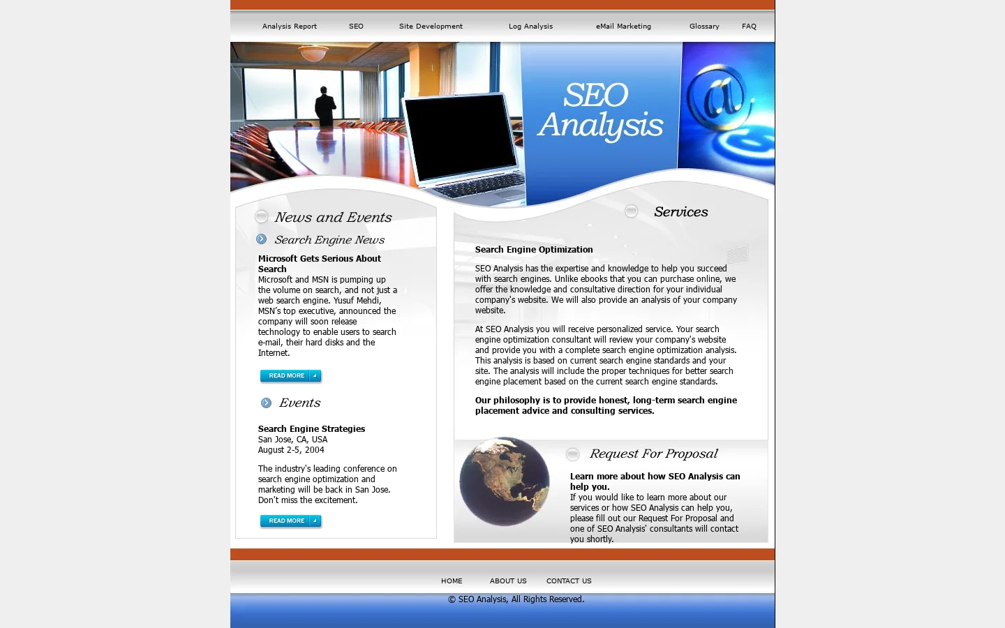SEO Analysis 首页截图