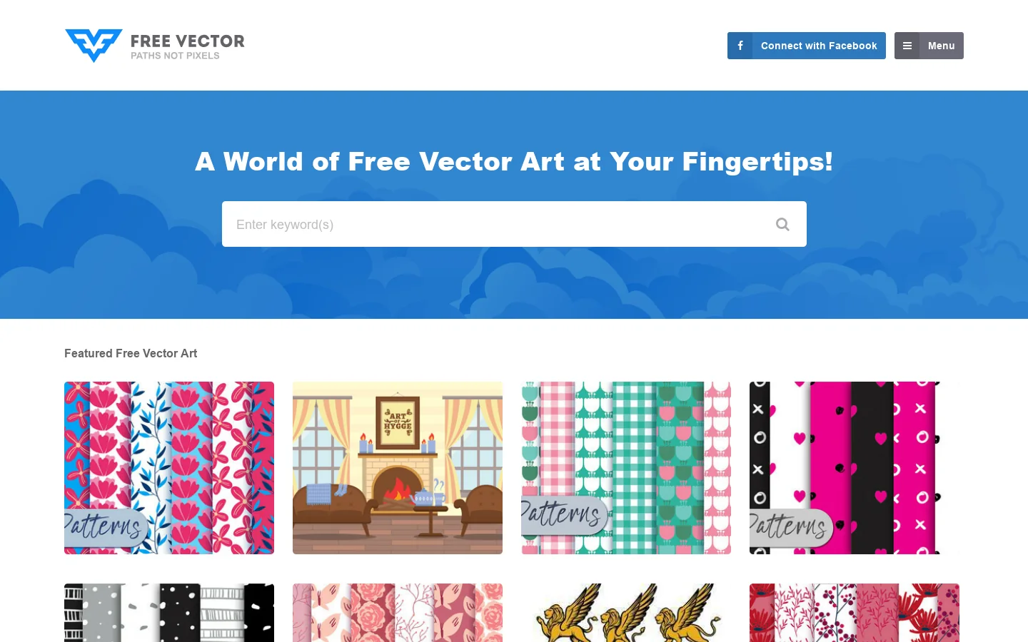 Free Vector Art & Graphics 首页截图