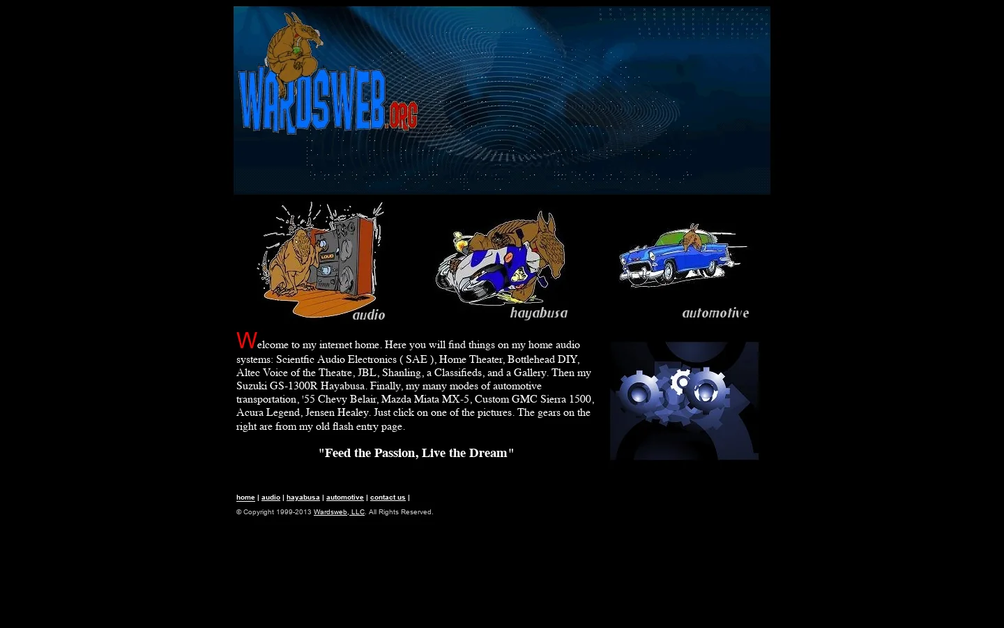 Wardsweb.org 首页截图