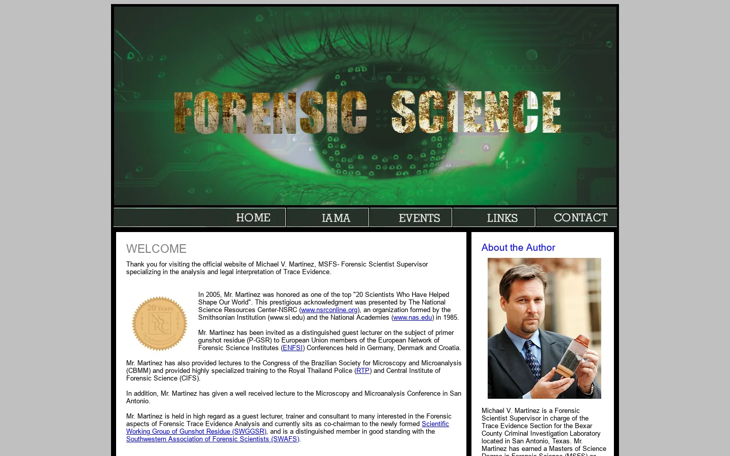 forensicevidence.net 首页截图