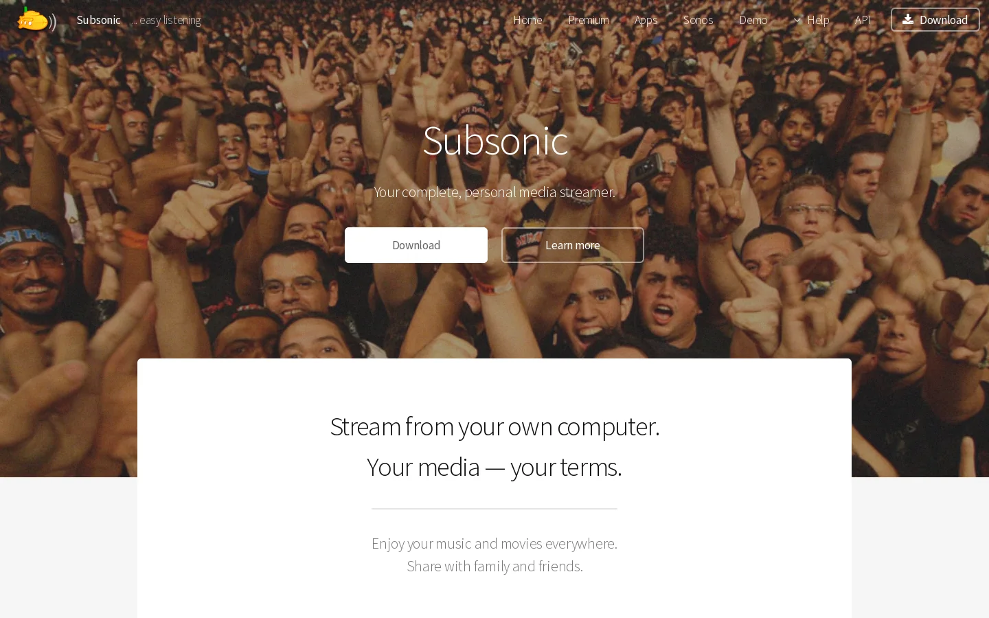 Subsonic 首页截图