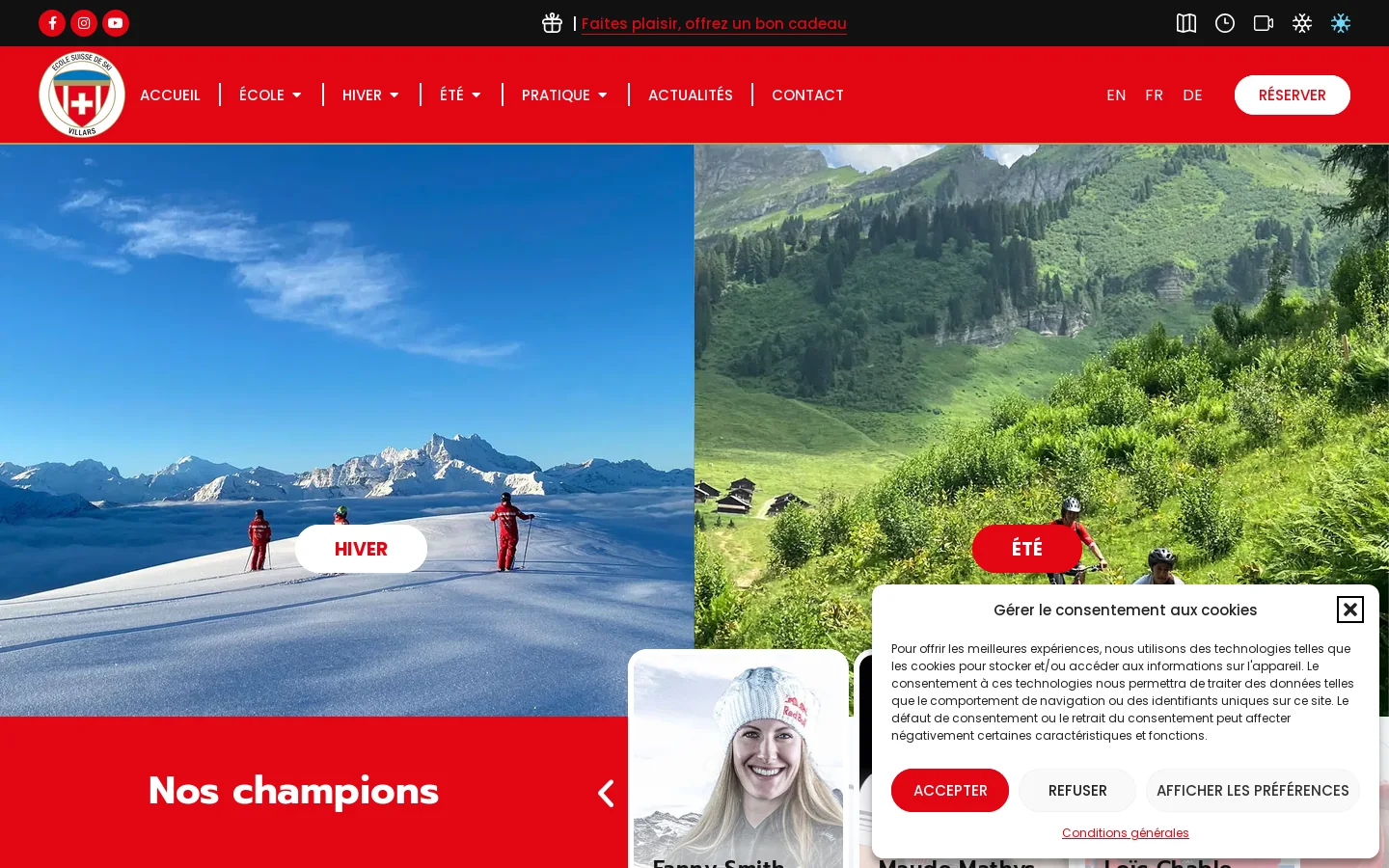 Accueil - ESS Villars 首页截图