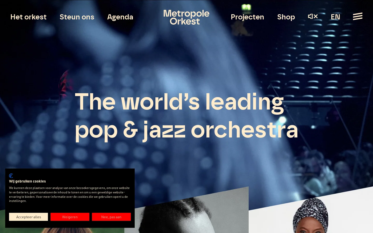 The world's leading pop & jazz orchestra - Metropole Orkest - Metropole Orkest 首页截图