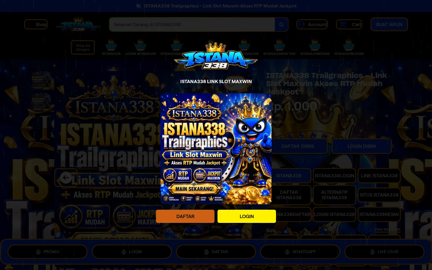 ISTANA338 Trailgraphics - Link Slot Maxwin Akses RTP Mudah Jackpot 首页截图