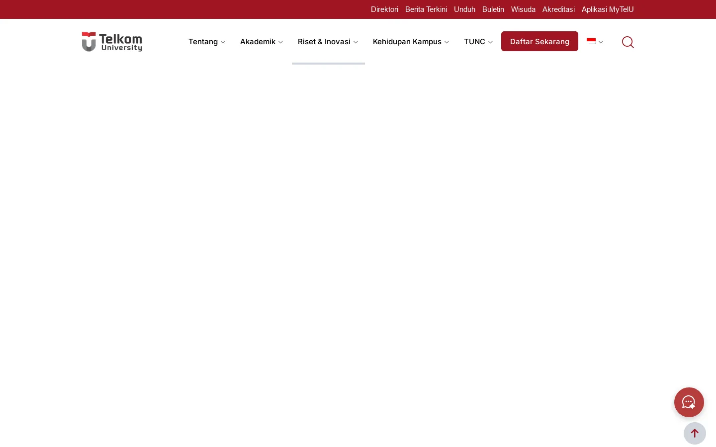 Telkom University 首页截图