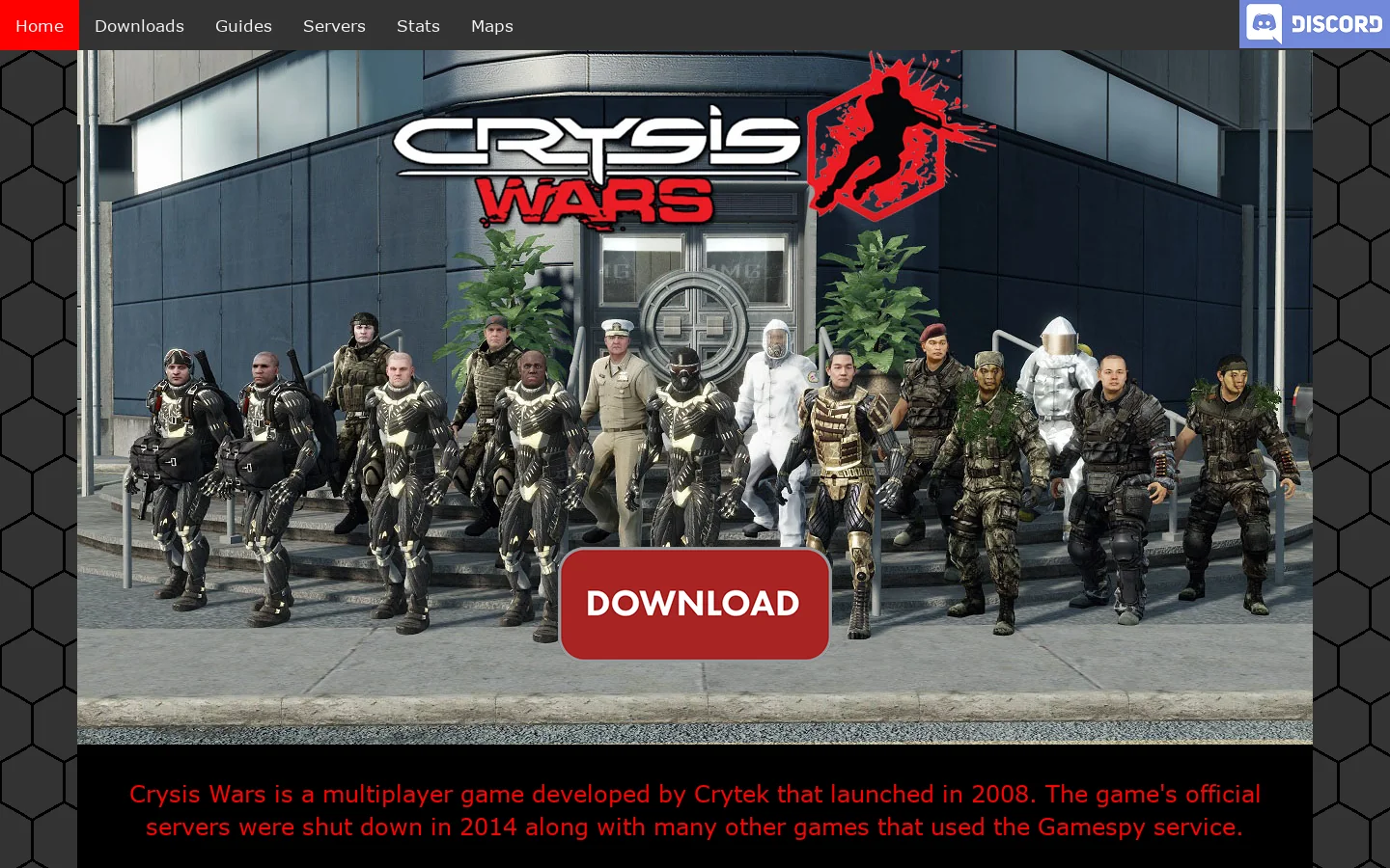 Crysis Wars Multiplayer 首页截图
