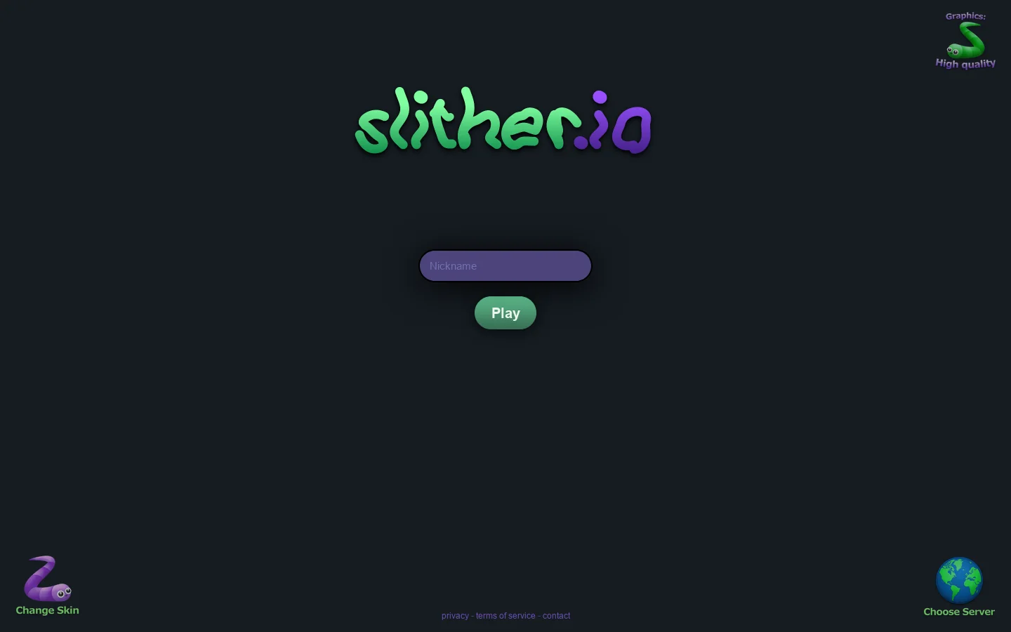 slither.io 首页截图