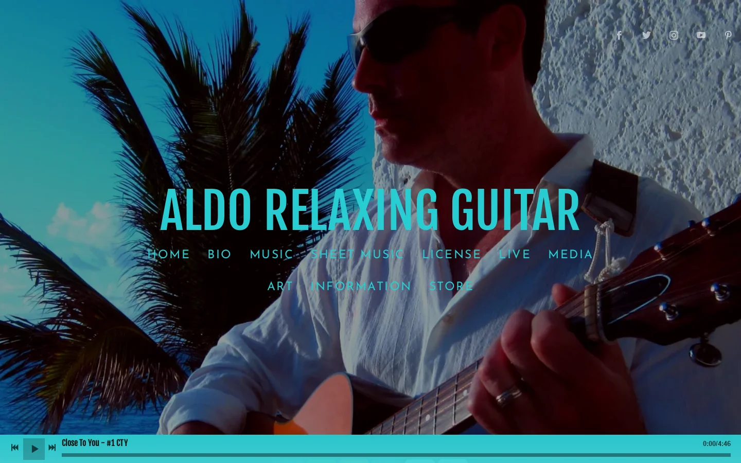 ALDO Relaxing Guitar 首页截图