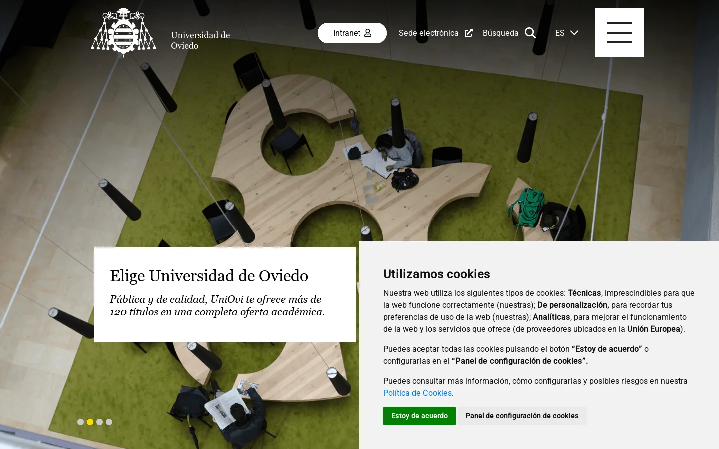 uniovi.es 首页截图