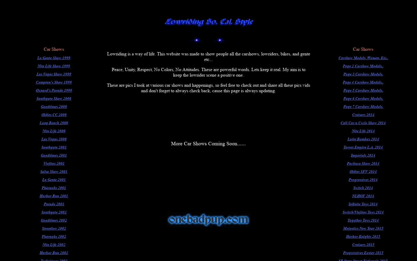 Lowriding So. Cal. Style 首页截图