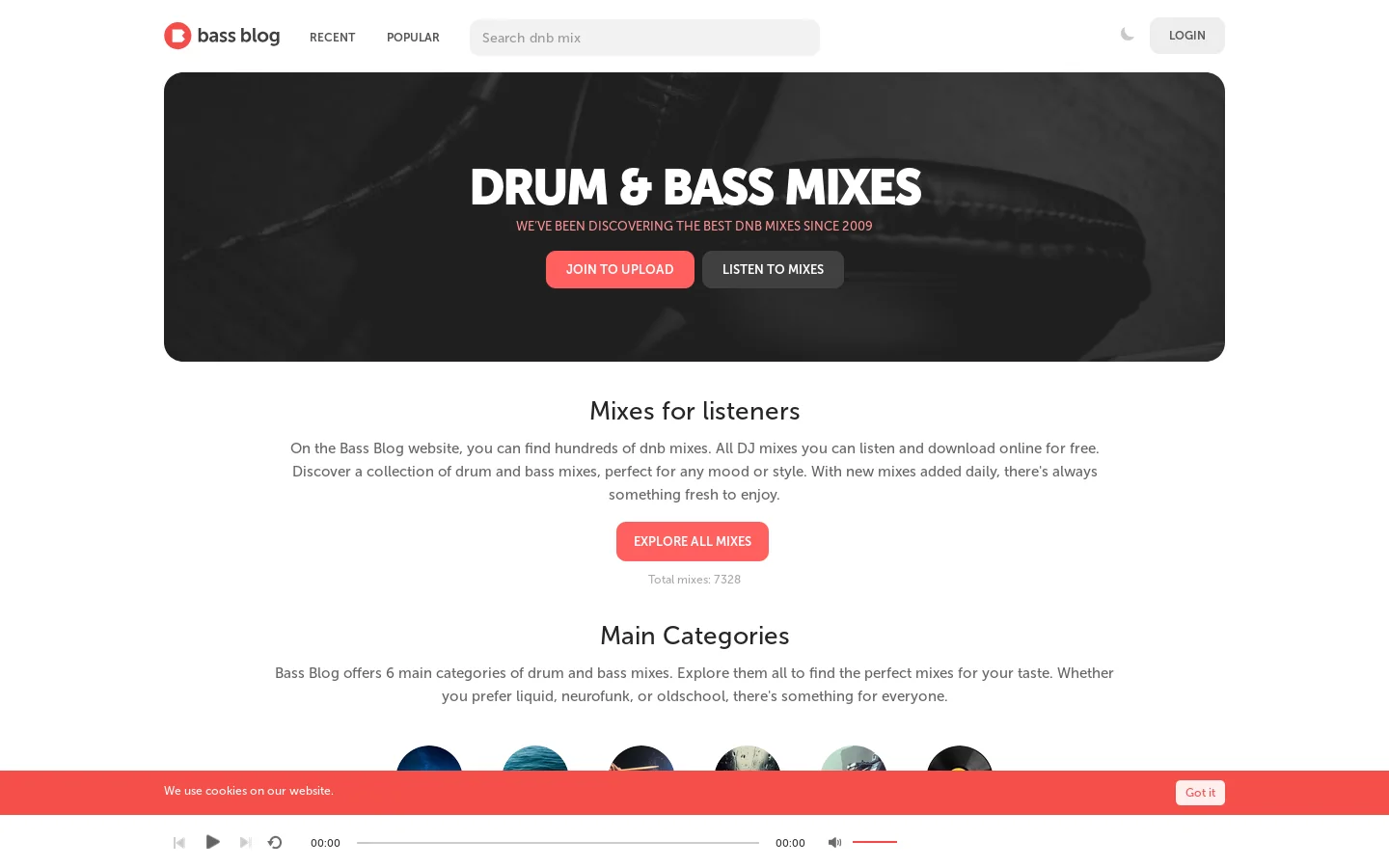 Welcome - Drum And Bass Mixes 首页截图