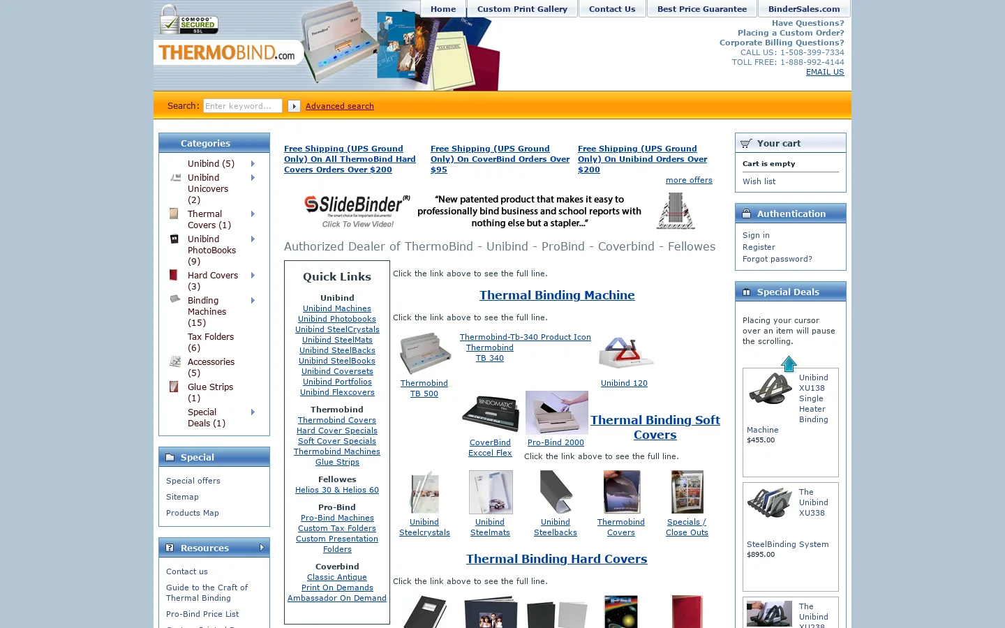 ThermoBind.com 首页截图