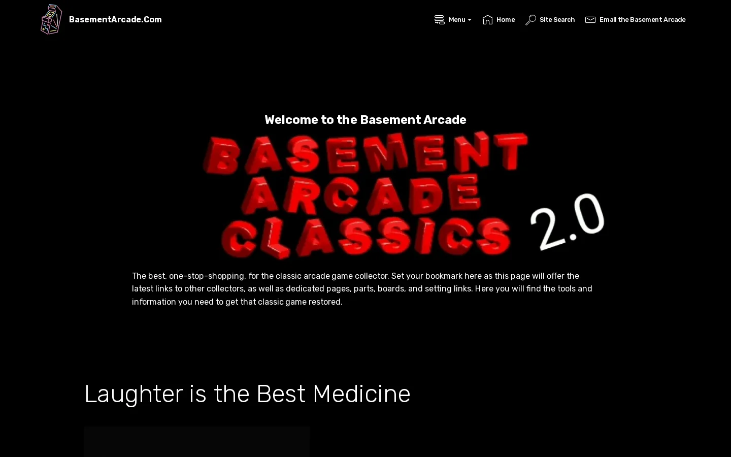 The Basement Arcade - Your source for Retro Coin operated Arcade Game information and parts 首页截图