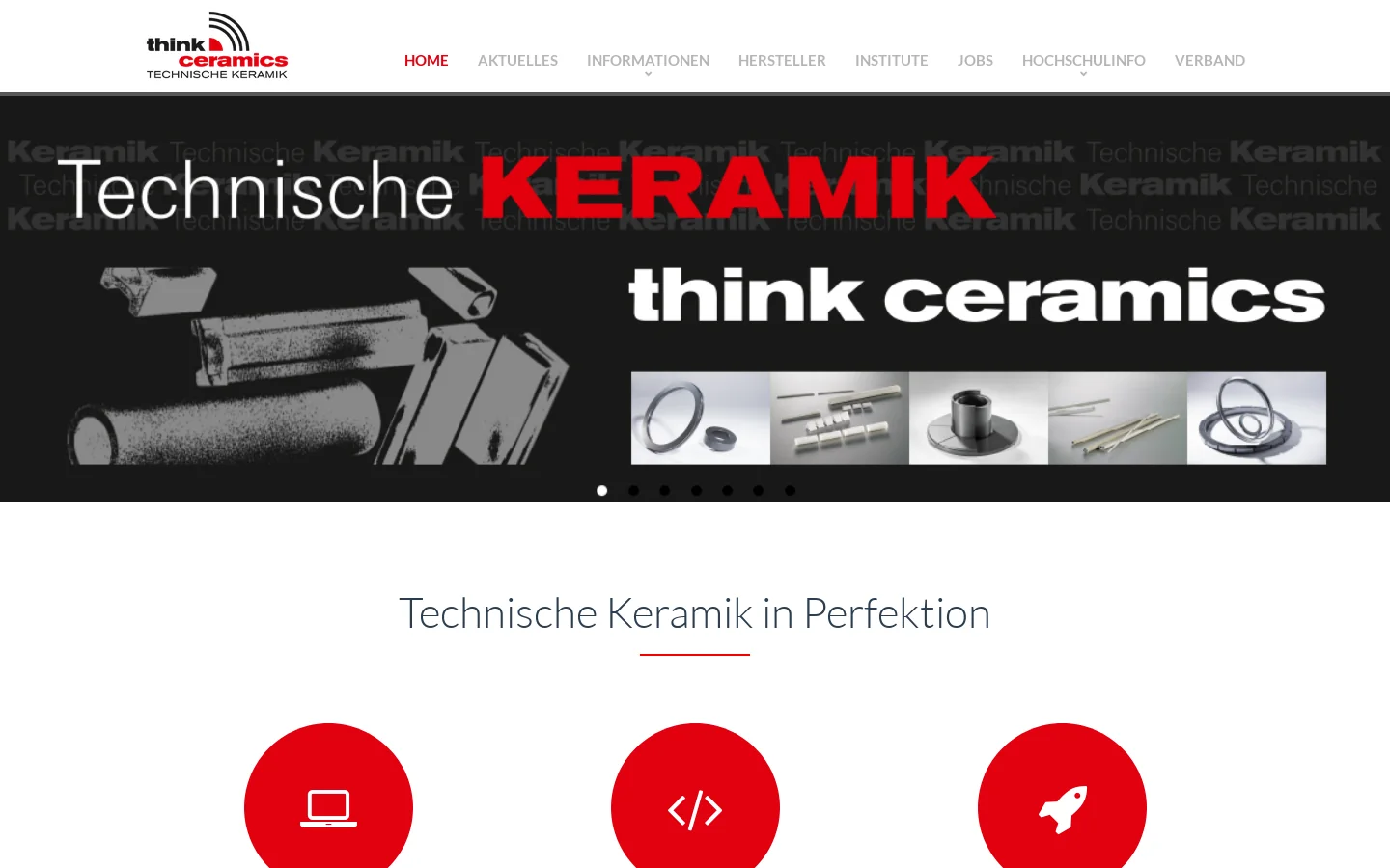 Keramverband Selb : 首页截图