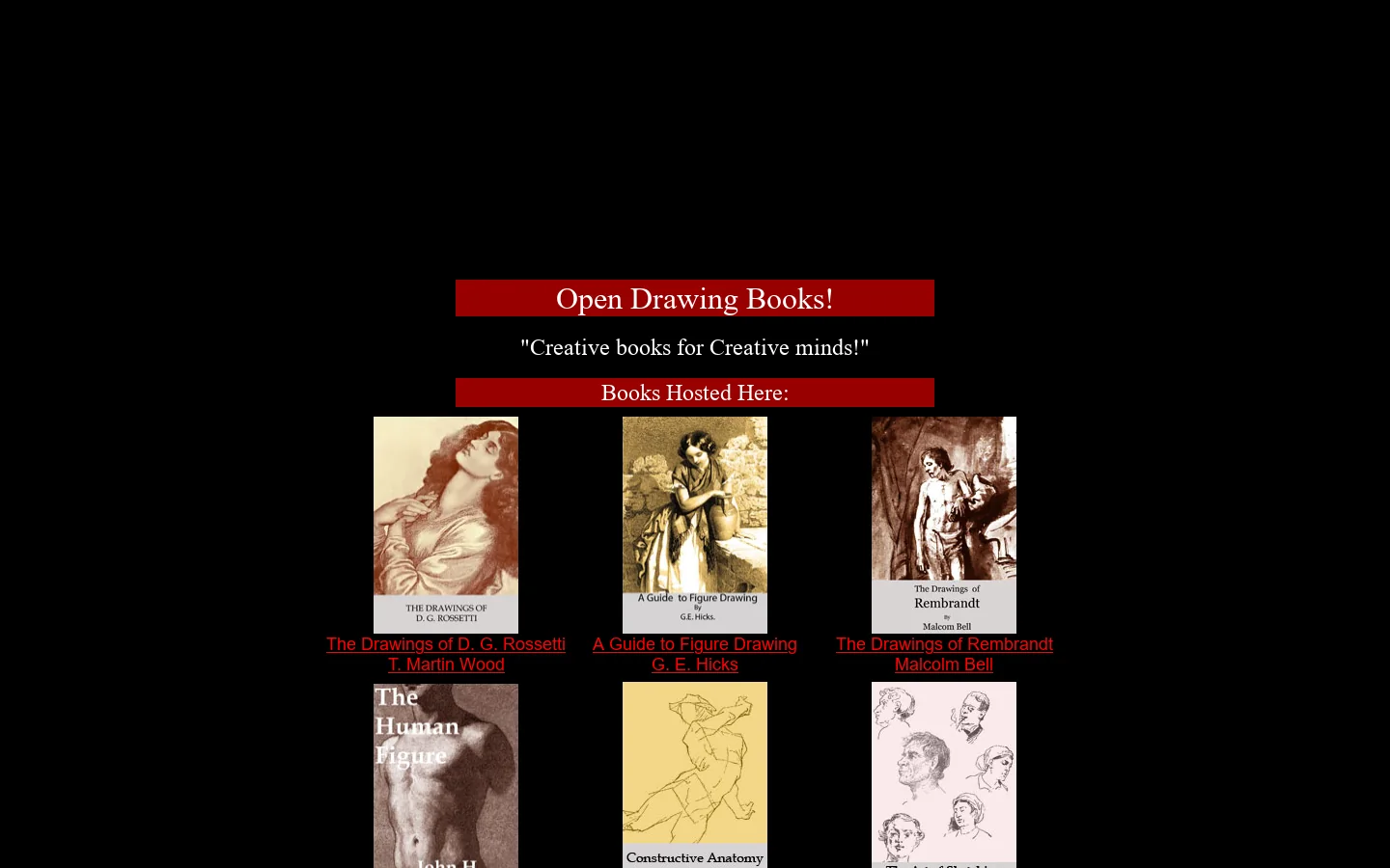 Open Drawing Books - Open books for Creative Minds! 首页截图