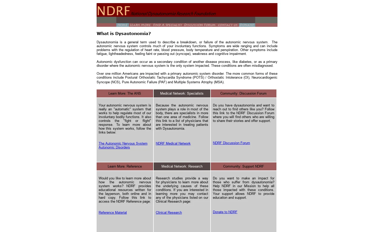 NDRF 首页截图