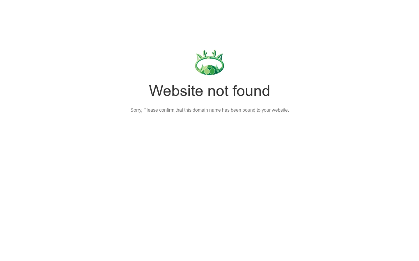 Sorry, the website has been stopped 首页截图