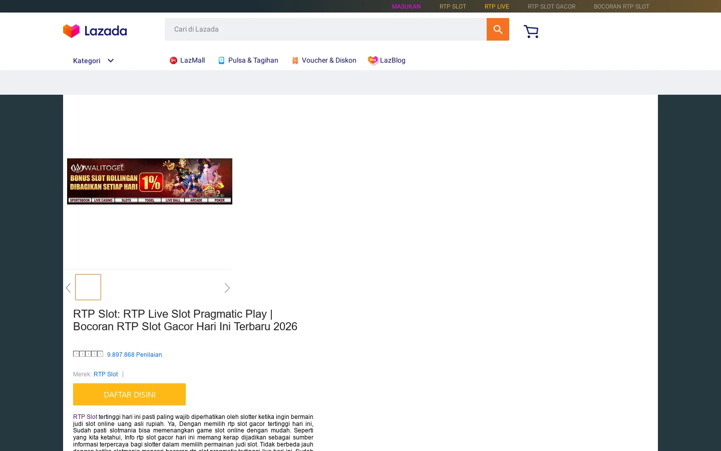 RTP Slot: RTP Live Slot Pragmatic Play | Bocoran RTP Slot Gacor Hari Ini Terbaru 2026 首页截图