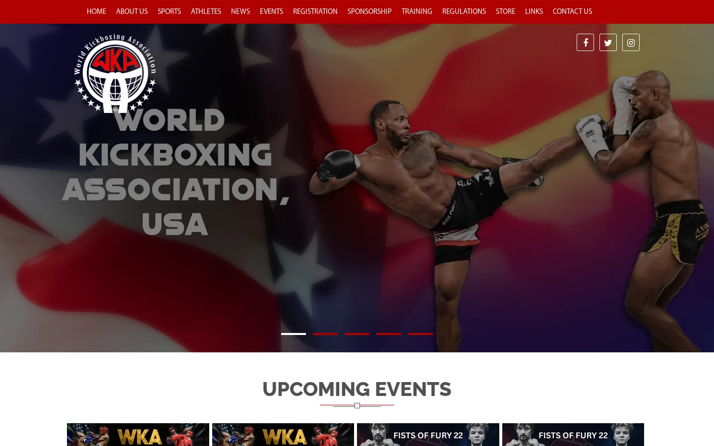 WKA USA 首页截图