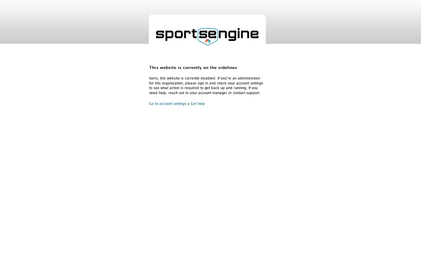 Invalid URL - SportsEngine 首页截图