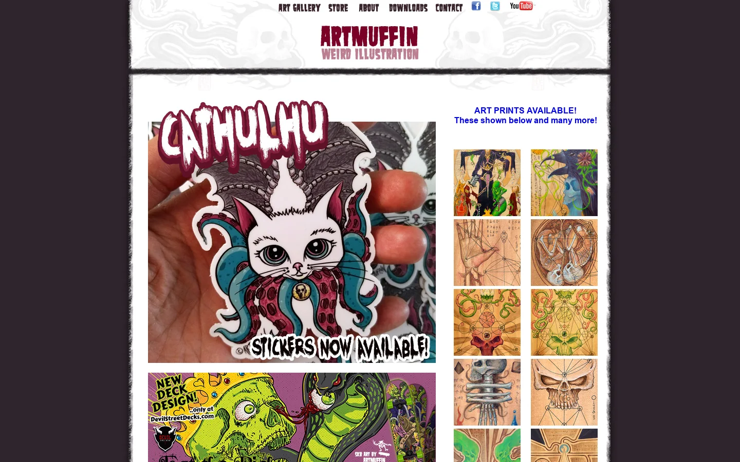 ARTmuffin.com - Intense Illustration - Bad Ass Art - art muffin 首页截图