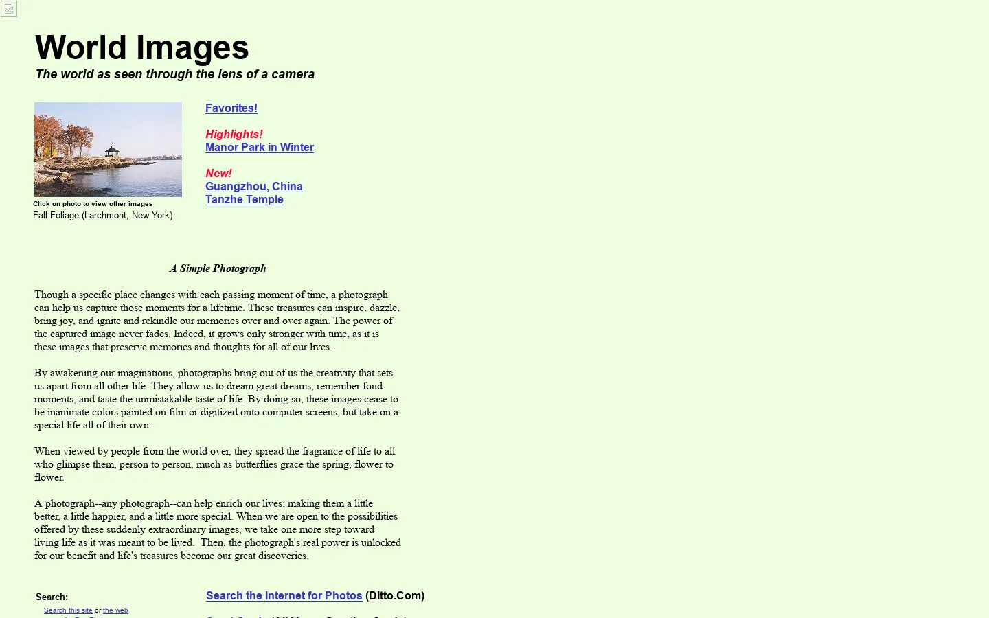 Welcome to World Images! Discover the world through photos 首页截图