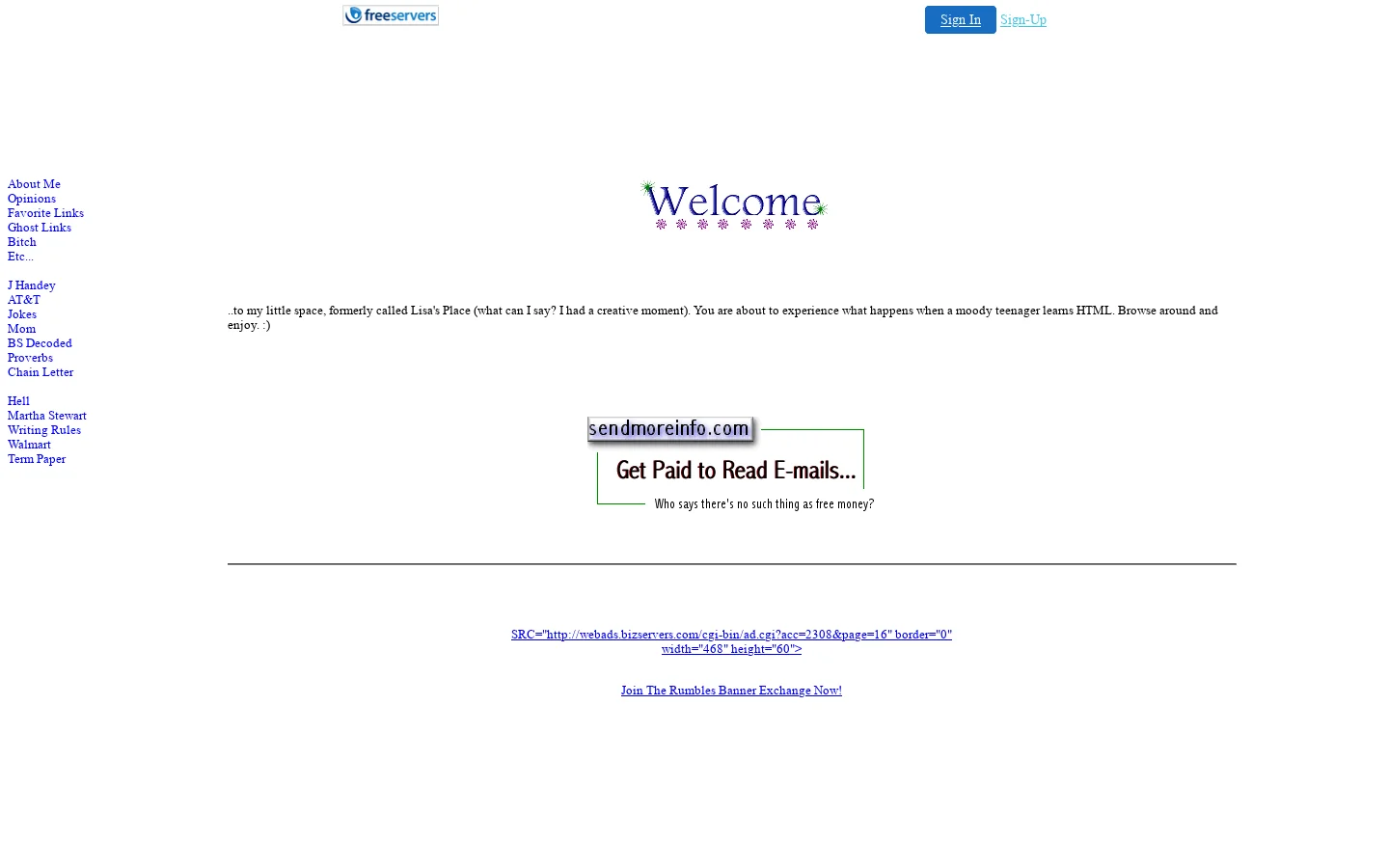illhumor.freeservers.com 首页截图
