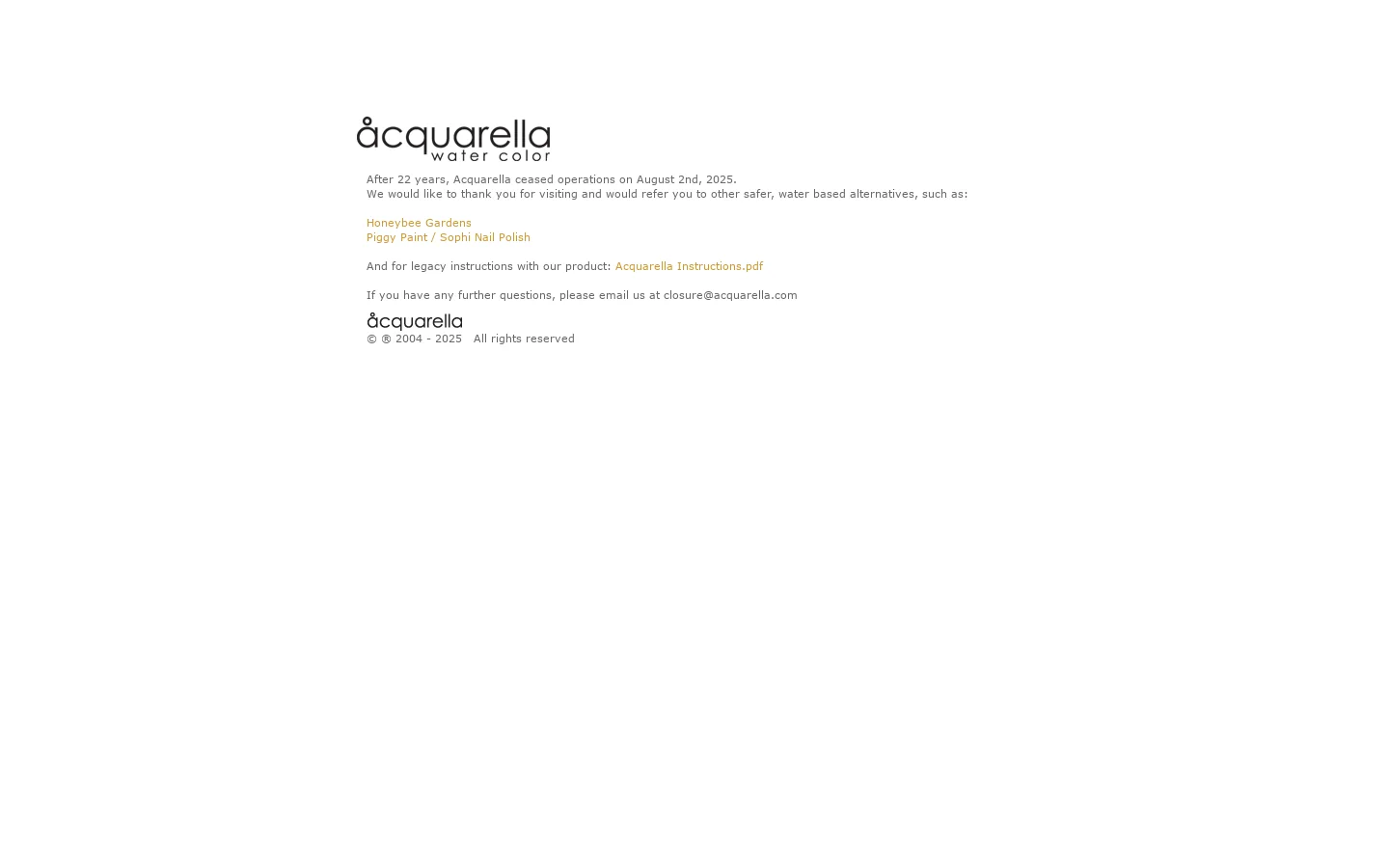 Acquarella 首页截图