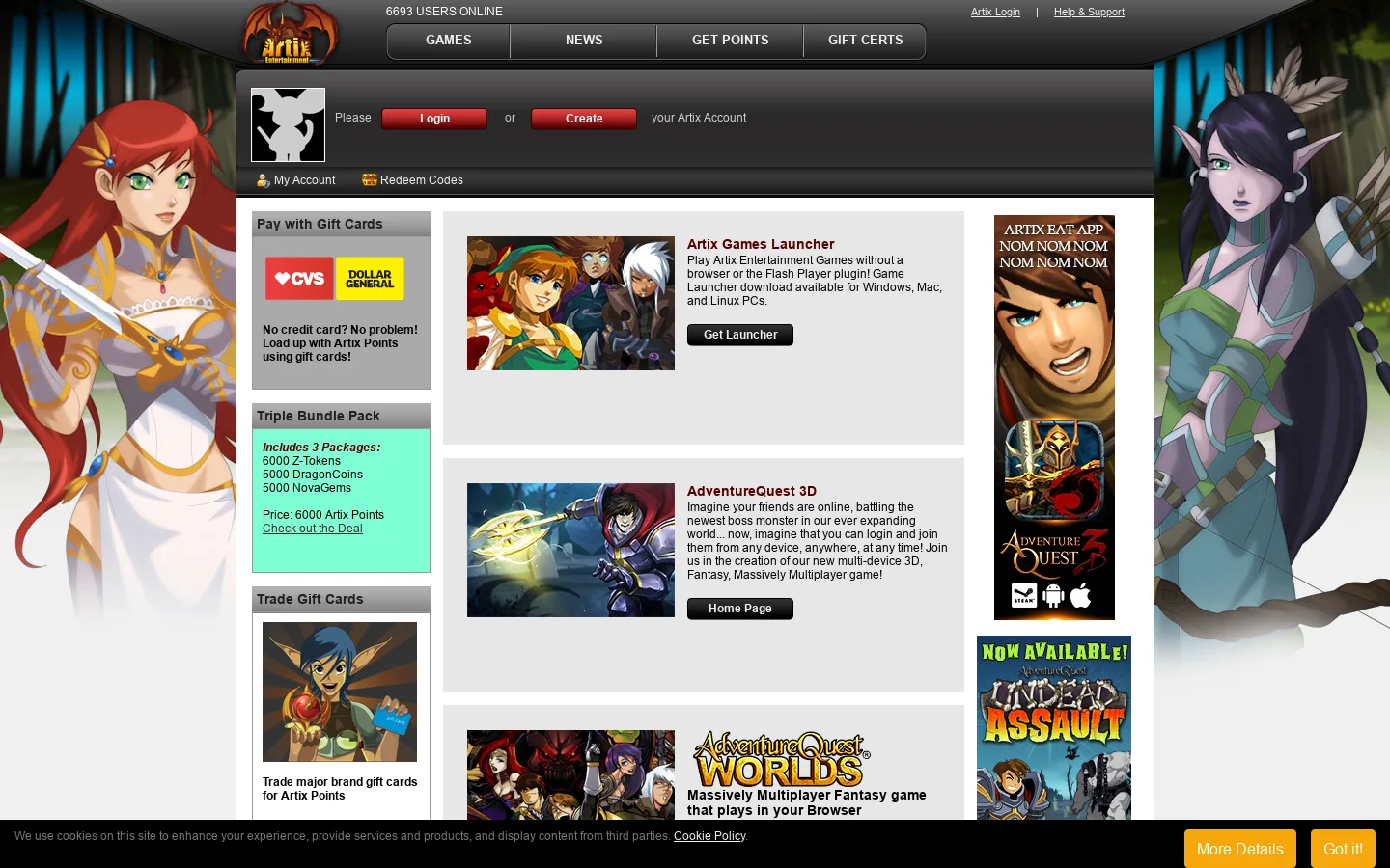 Artix Entertainment - RPG games to play free in a flash online 首页截图