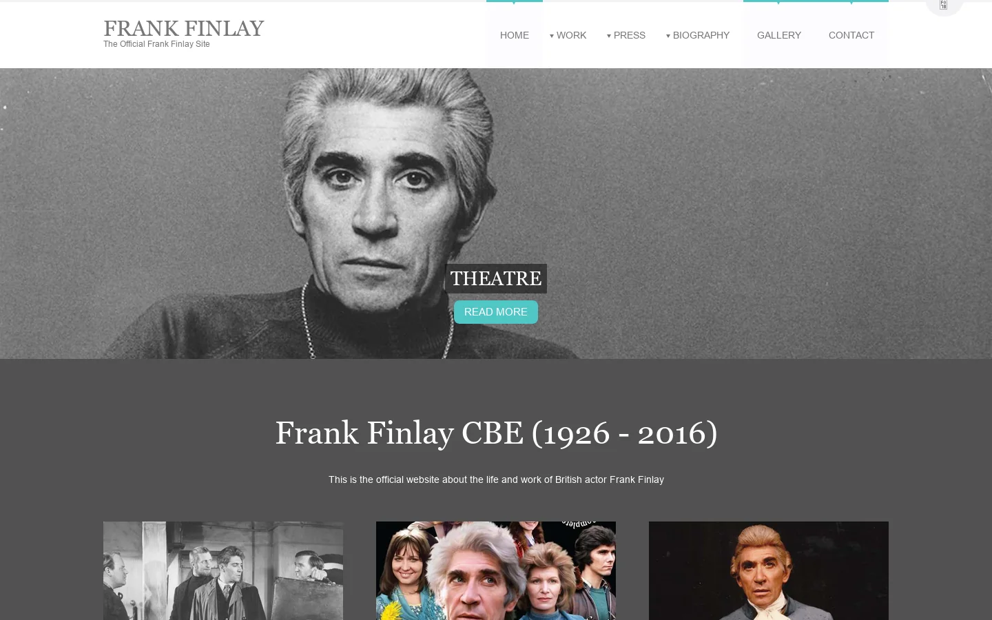 Frank Finlay 首页截图