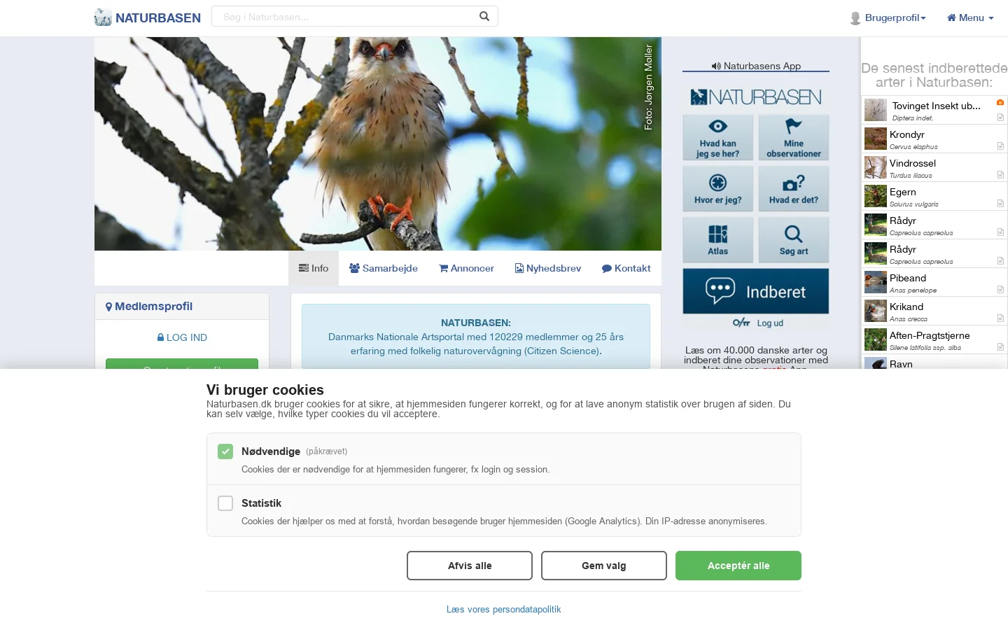 Naturbasen 首页截图
