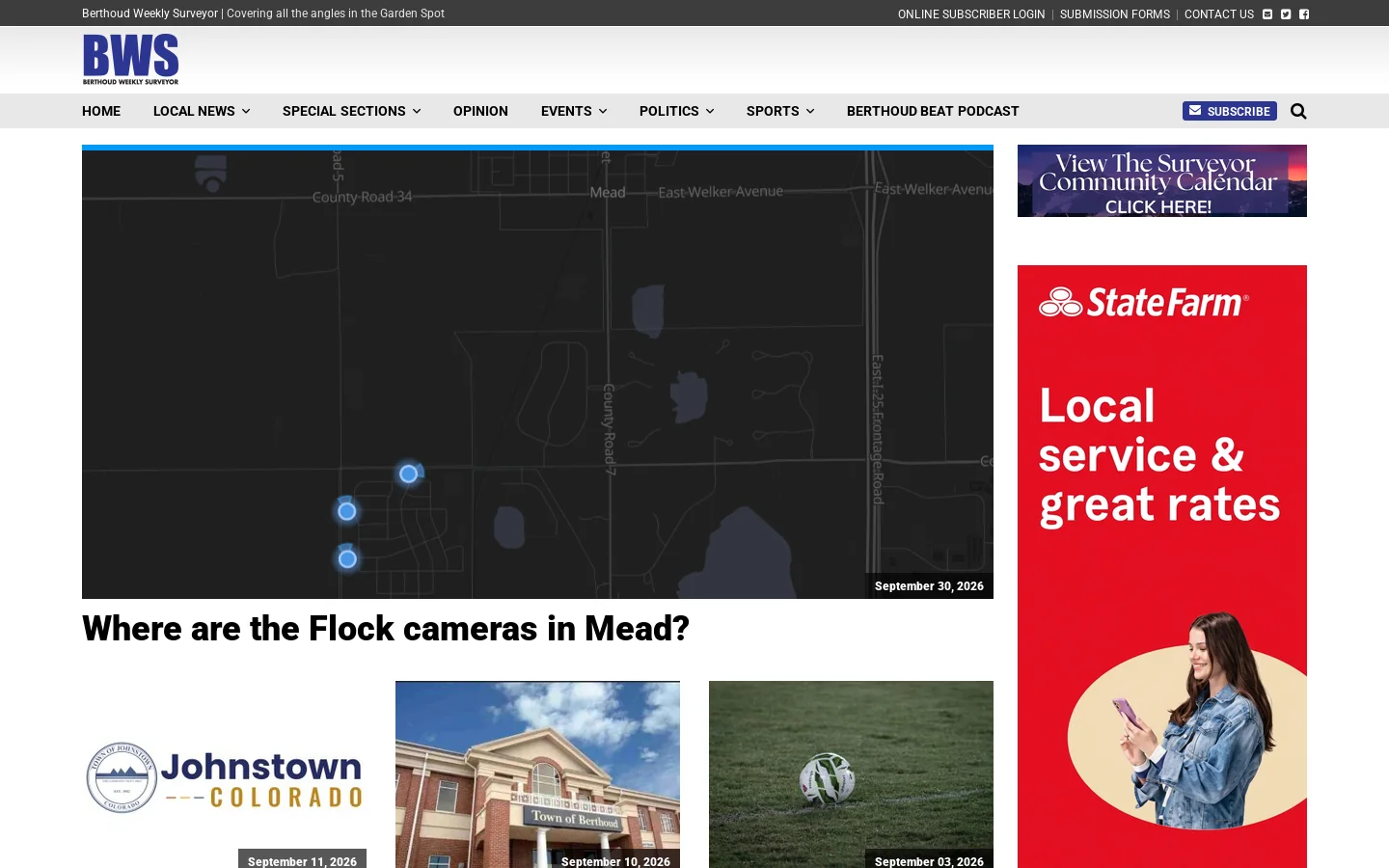 All Local News - Berthoud Weekly SurveyorBerthoud Weekly Surveyor | Covering all the angles in the Garden Spot 首页截图
