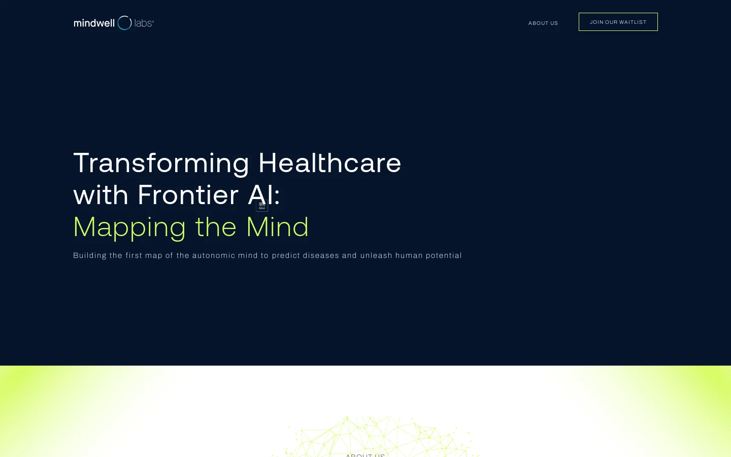 Mindwell Labs 首页截图