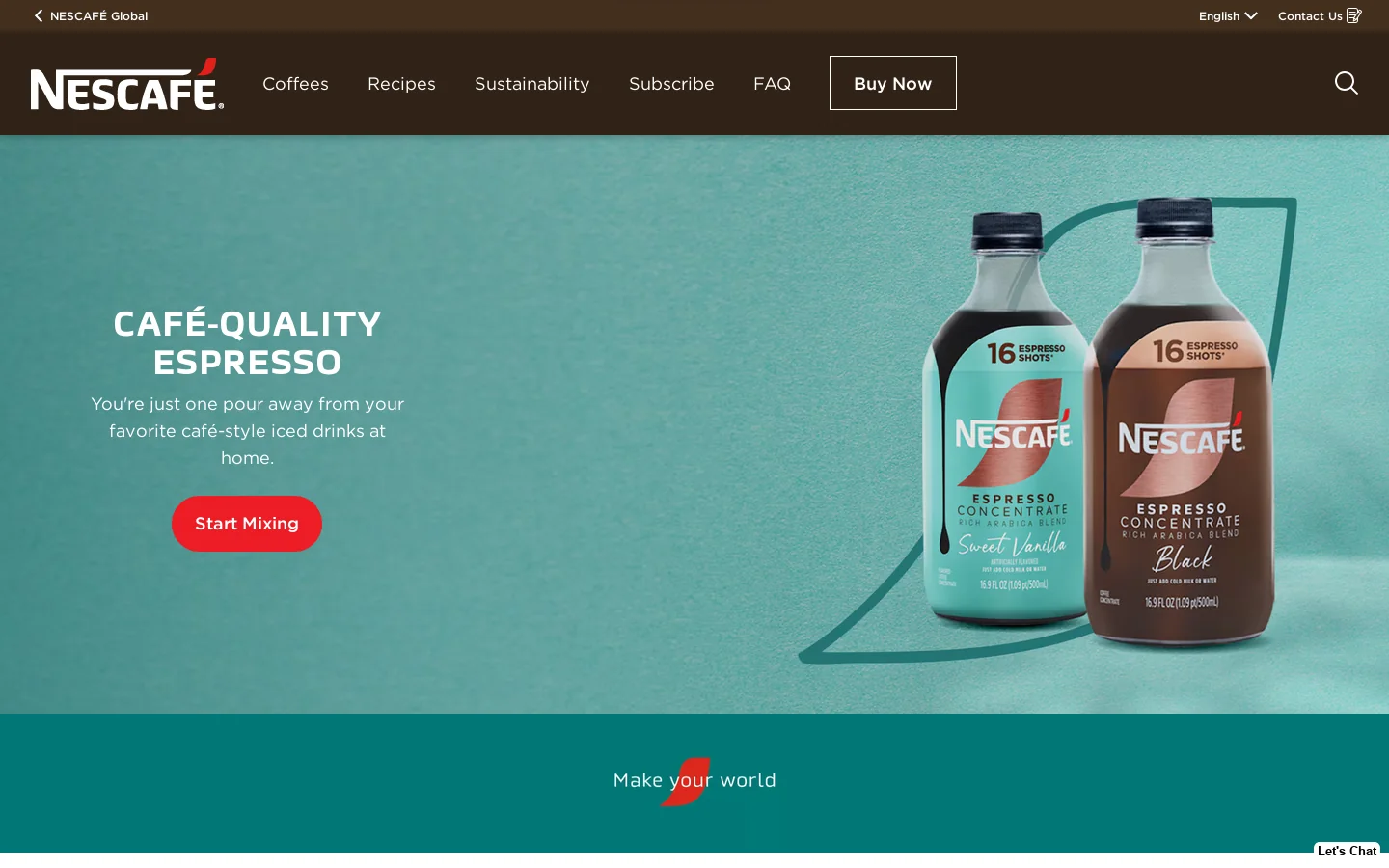 Nescafé® Official Site| Nescafé Coffees | Nescafé Hong Kong 首页截图