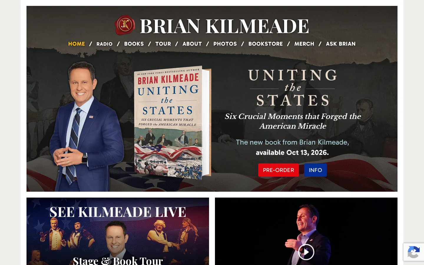 Brian Kilmeade 首页截图