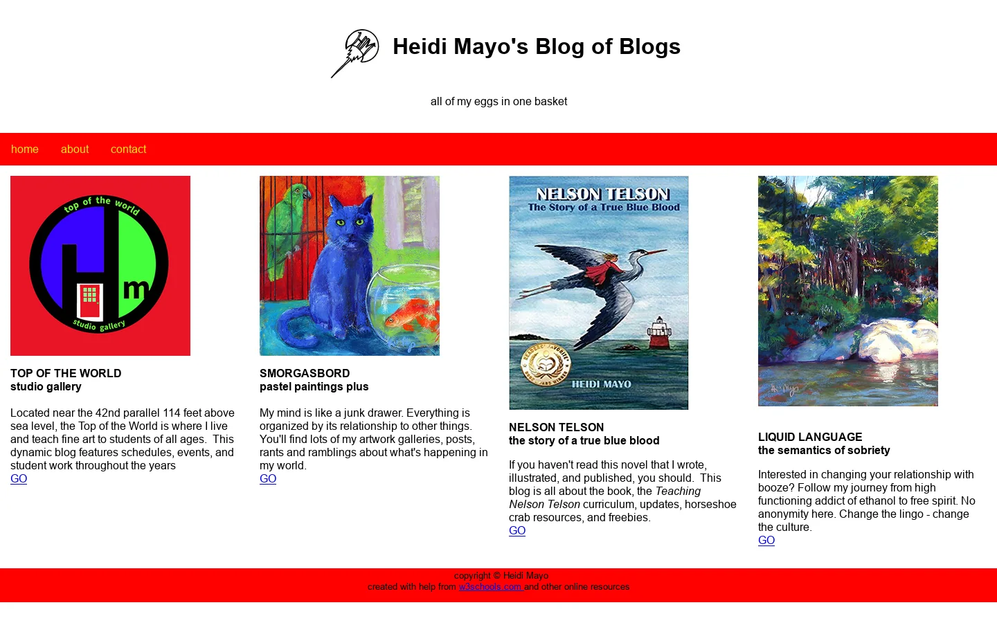 Heidi Mayo's Blog of Blogs 首页截图