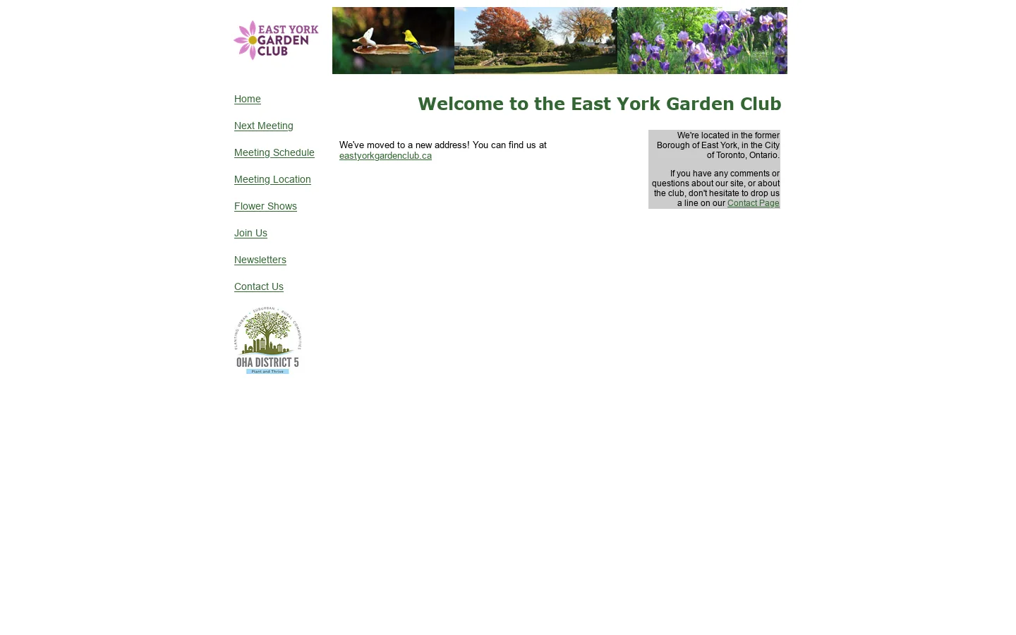 East York Garden Club - Promoting Gardening in the East York Community 首页截图